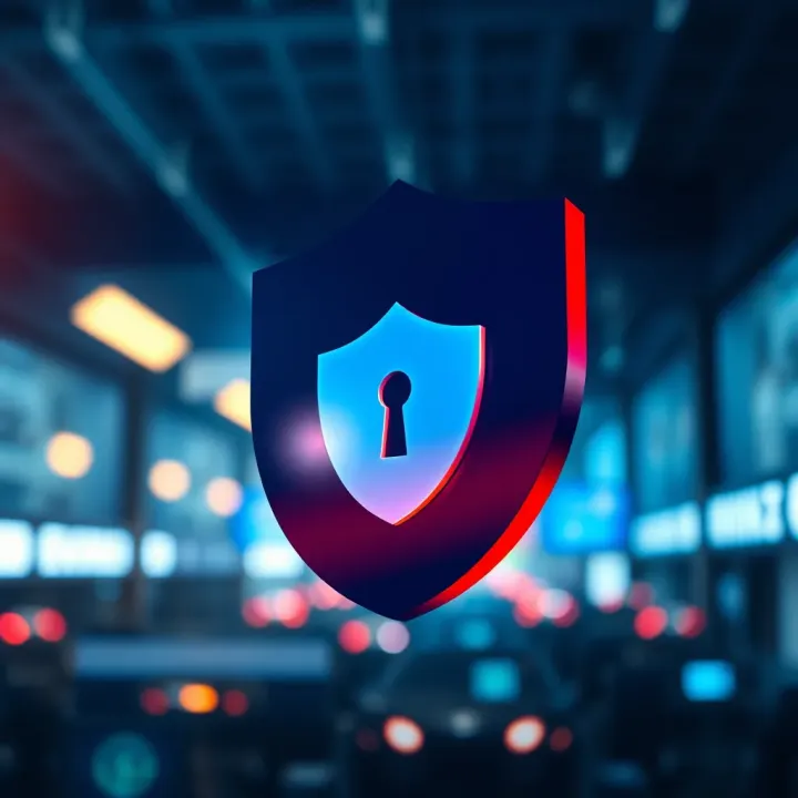 Security shield symbolizing protection measures on BingX platform for Brazilian users