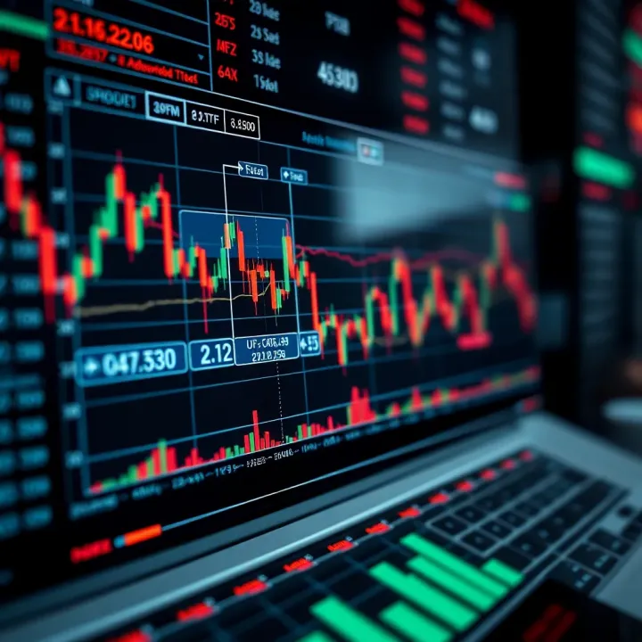 Example of an IQ chart applied to financial market data highlighting key indicators and interpretation tips