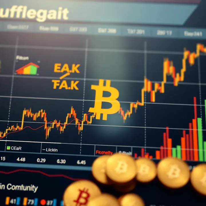 Economic and Market Influences on Bitcoin Trend Chart illustrating economic factors and market sentiment affecting Bitcoin trajectory
