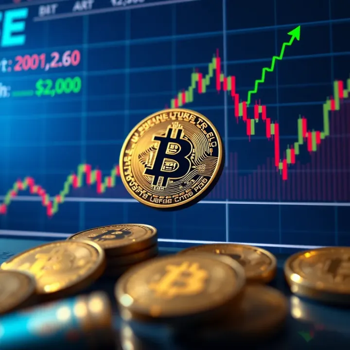 Bitcoin Market Trends and Economic Impact Analysis Graph showing Bitcoin price fluctuations influenced by market trends and economic events