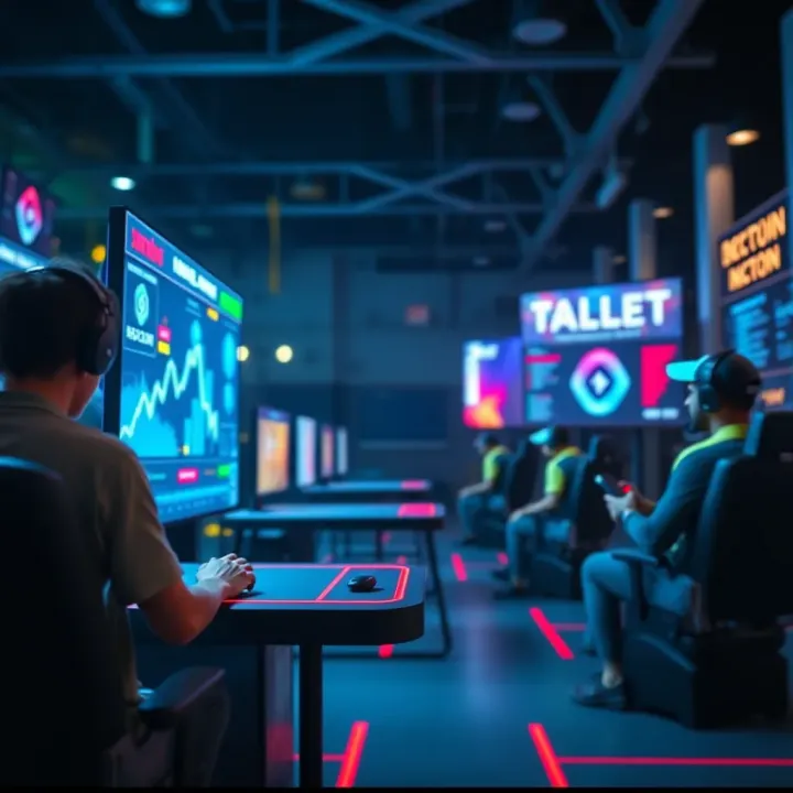 Visual representation of blockchain technology integrated with online gaming platforms