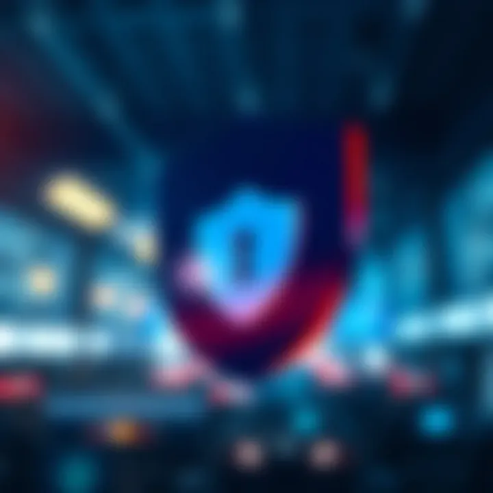 Security shield symbolizing protection measures on BingX platform for Brazilian users