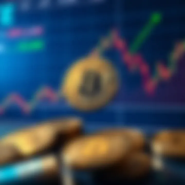 Graph showing Bitcoin price fluctuations influenced by market trends and economic events