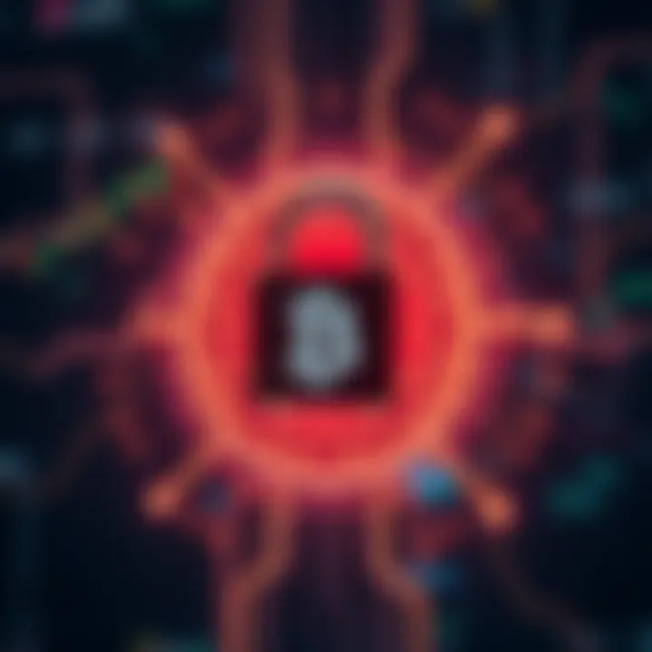 Secure digital lock symbolizing cryptocurrency exchange safety