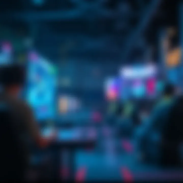 Blockchain Integration in Online Gaming Platforms Visual representation of blockchain technology integrated with online gaming platforms