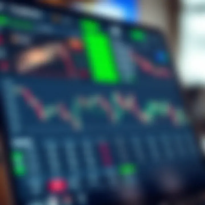 User interface of Quotex trading platform showcasing market charts and trading options