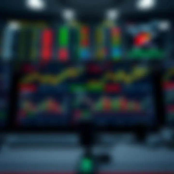 Digital dashboard displaying binary options signal alerts and market trends
