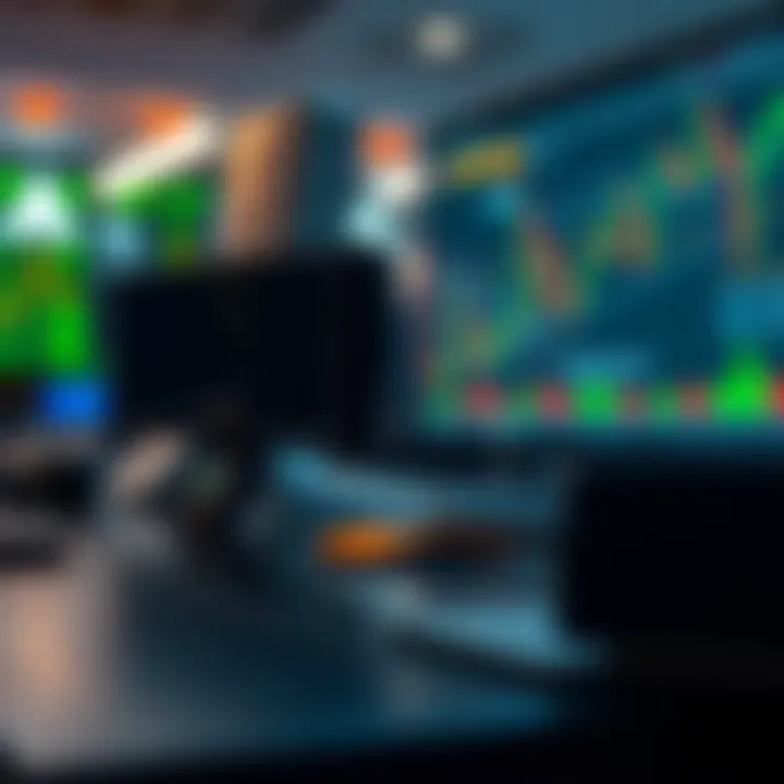 Illustration representing concepts and mechanisms of online CFD trading