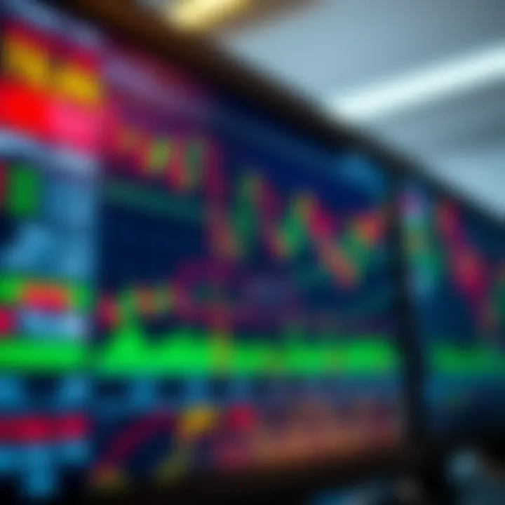 Graph showing Forex trading platform interfaces with charts and currency pairs