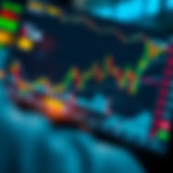 Customizable trading graph with technical indicators illustrating market trends in IQ Option