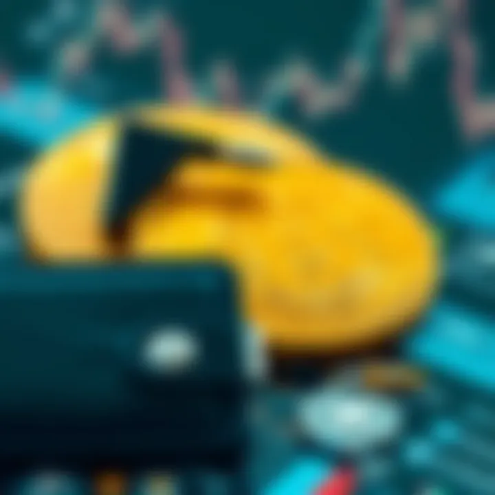 Securing Cryptocurrency Assets with Digital Wallets Visualization of digital wallet security protecting cryptocurrency assets