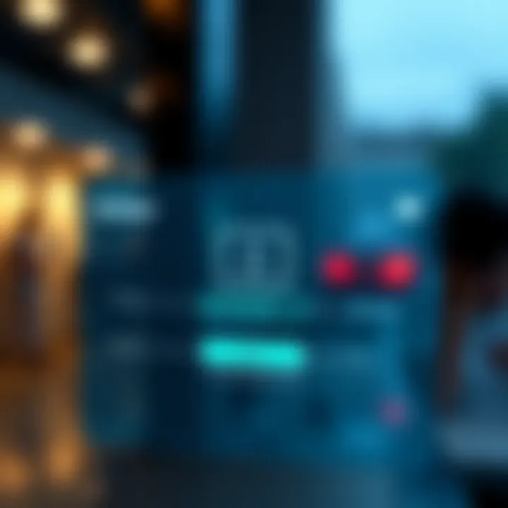 Illustration of secure login features including password and two-factor authentication