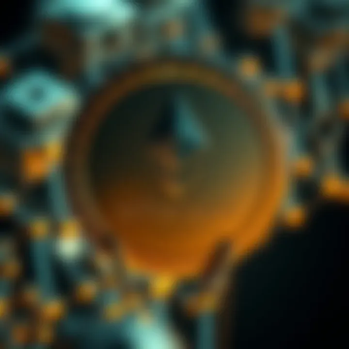 Visual representation of Ethereum blockchain technology advancements and future projections