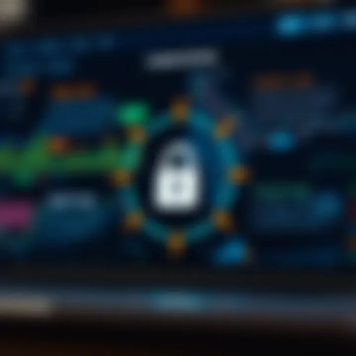 Graphical representation of security measures and regulatory compliance in online forex trading