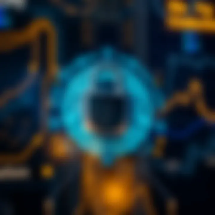 Secure digital lock symbolizing the safety and security features of Gate.io exchange