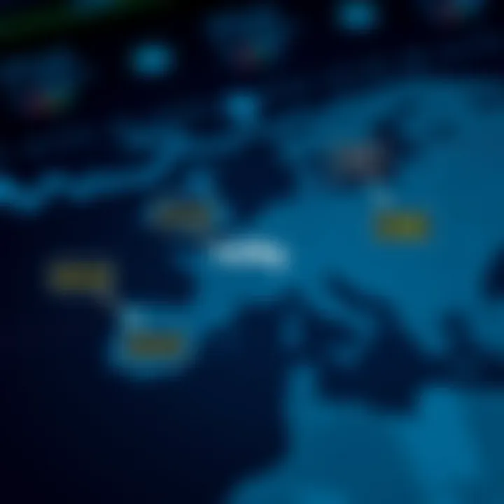 World map highlighting geopolitical events impacting EUR/USD exchange rates