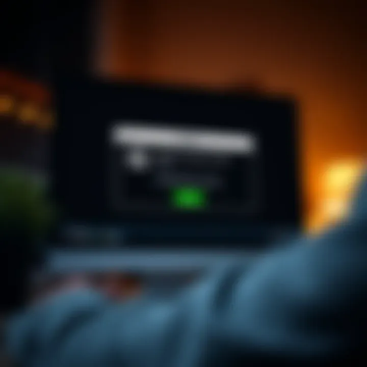Installing IQ Option on Personal Computer Computer screen displaying the IQ Option installation progress