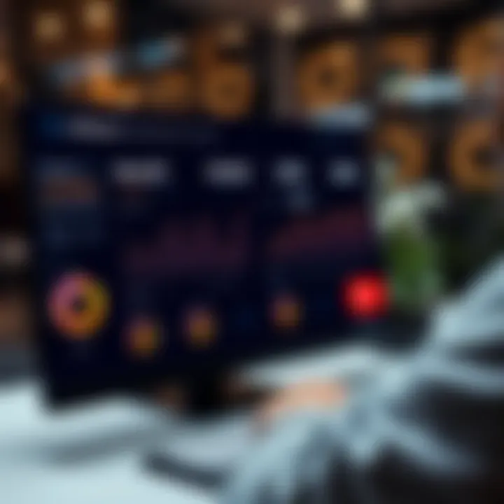 Dashboard screen displaying affiliate marketing campaign performance and earnings metrics