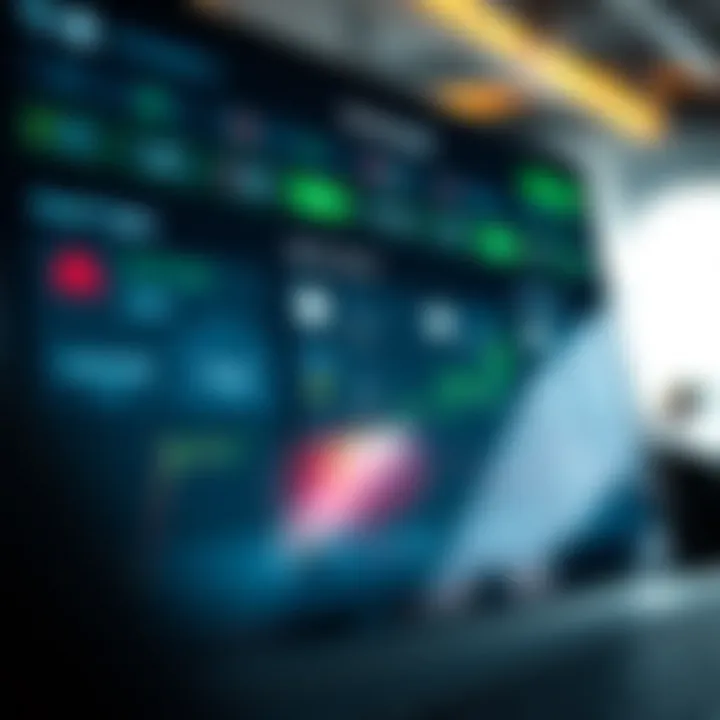 Digital interface displaying various asset types and risk management tools