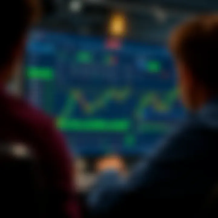 Interface of IQ Option trading platform showing various financial assets and charts
