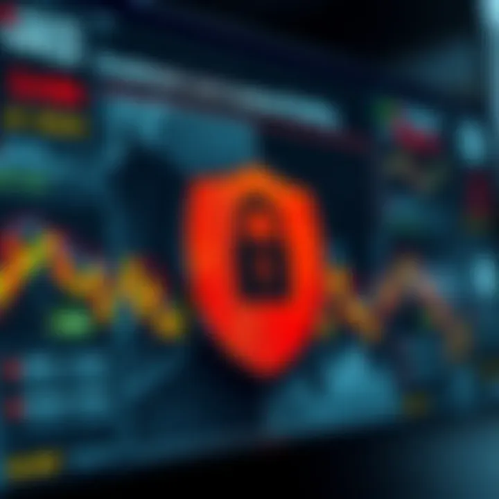 Overview of Investment Choices and Security Measures on IQ Option Graphical representation of investment options and security features on financial platform