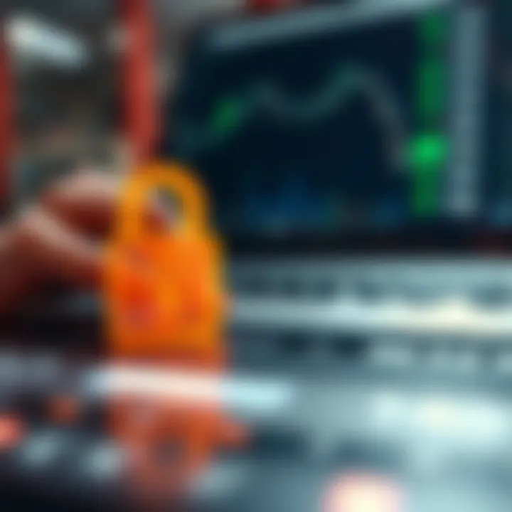 Illustration of enhanced online security features protecting user data on trading platform