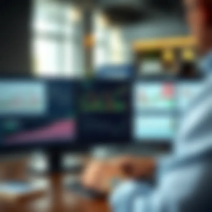 User interface displaying various financial tools and charts on the Pocket Broker platform