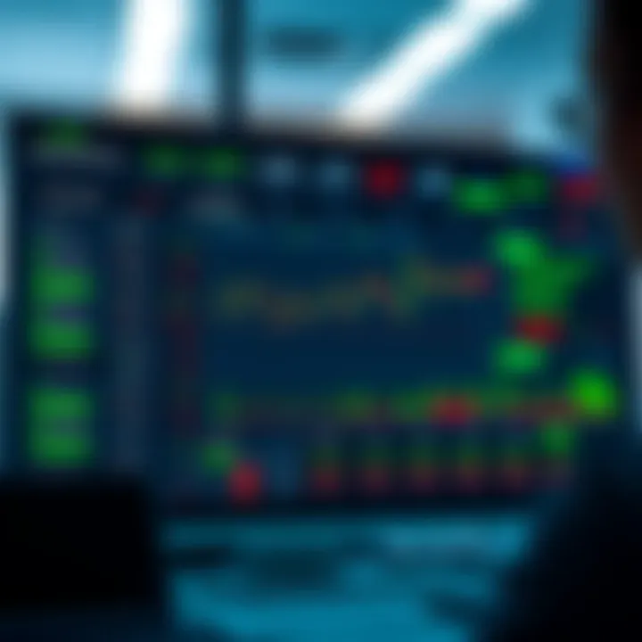 User interface showing the main dashboard of PocketOption trading platform with various financial charts and options