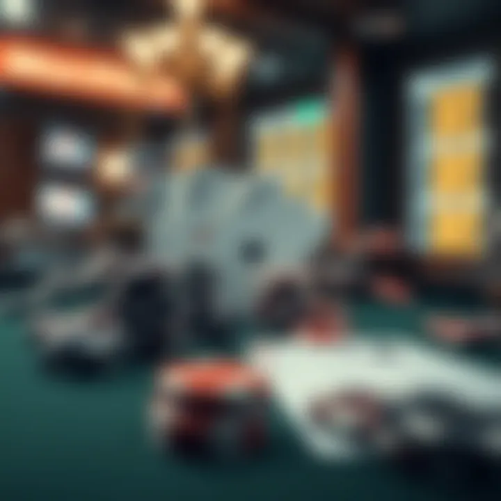 Visual representation of poker option strategies and legal guidelines