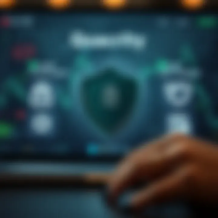 Security and privacy icons representing safe online quiz environment