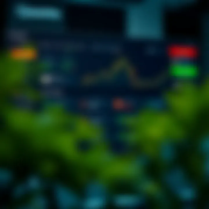 Dashboard interface showcasing various trading tools and account types on Quoetex platform