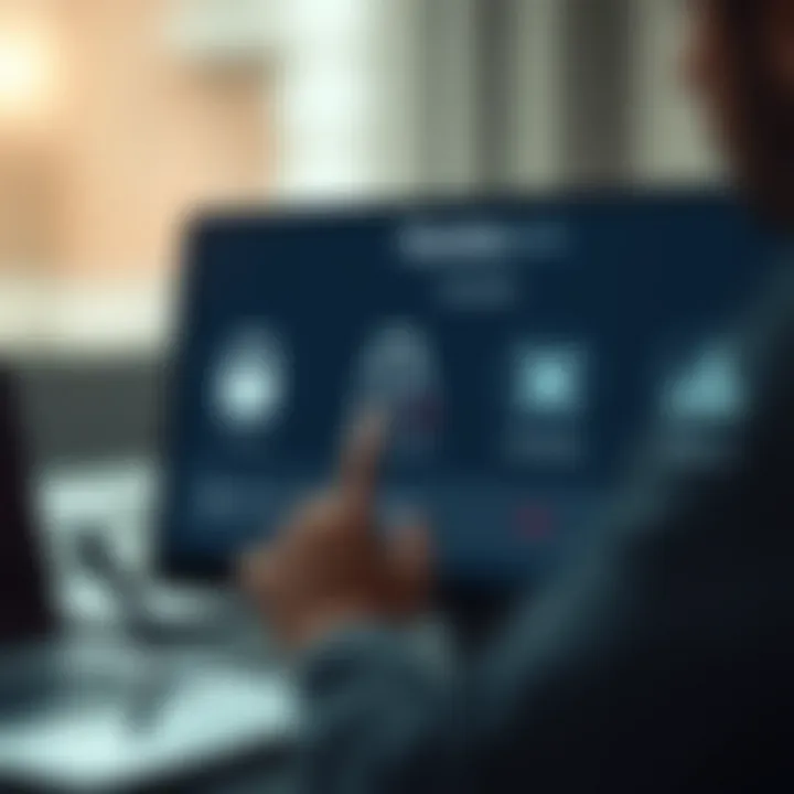 Secure account verification on Quotex.com with security icons