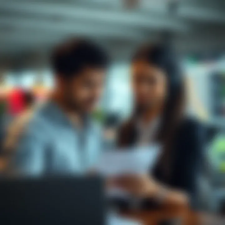 Customer support representative assisting a trader with payment options