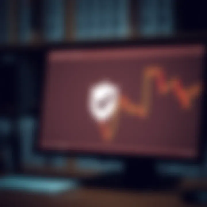 Secure installation and use of Quotex software on desktop computer with shield and checkmark icons