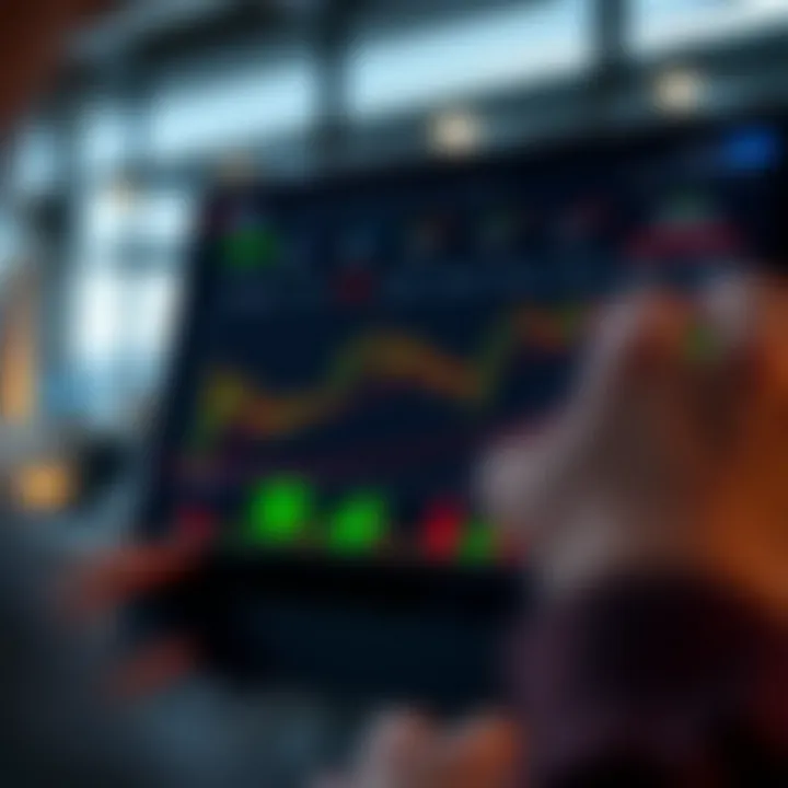 Dashboard view of Quotex platform displaying binary options trading tools and strategies