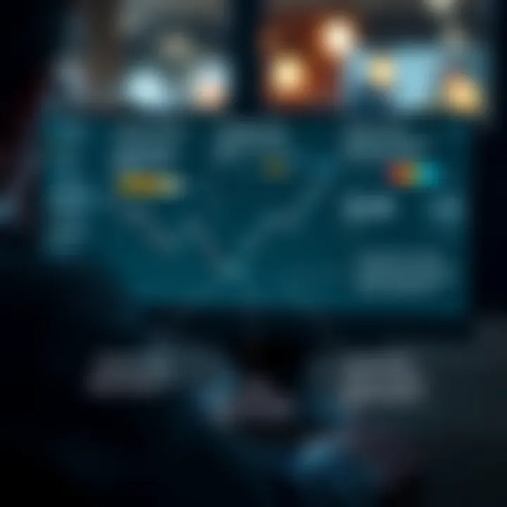 Illustration showing features and tools available on Quotex dashboard