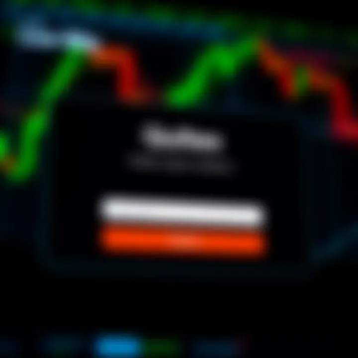 Secure login screen of Quotex trading platform showing username and password fields