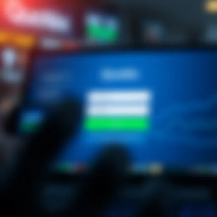 Quotex Platform Login Interface Quotex platform login screen displaying username and password fields