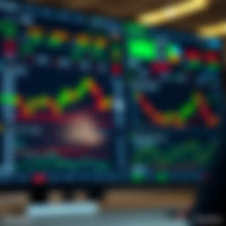 Dashboard interface of Quotex platform displaying options market data and trading charts