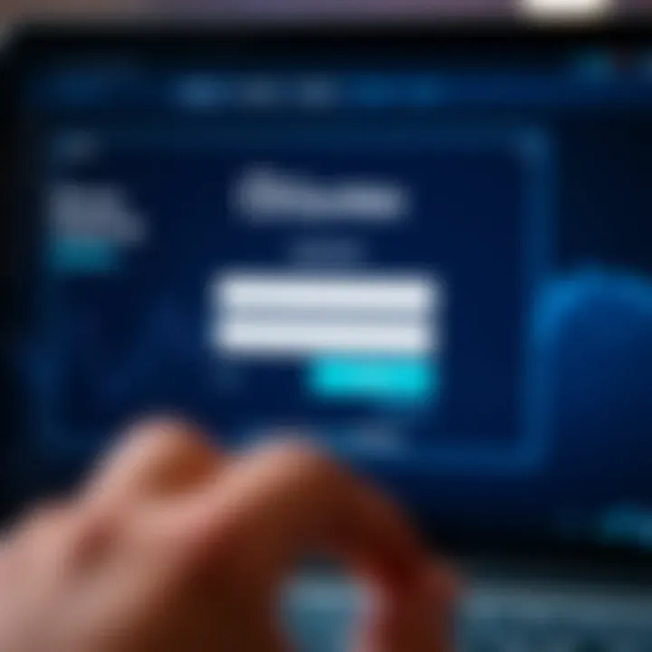 Secure login interface of Quotex platform showing username and password fields