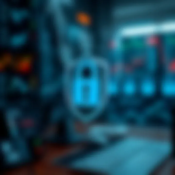 Visual representation of security features and regulatory compliance for online trading broker