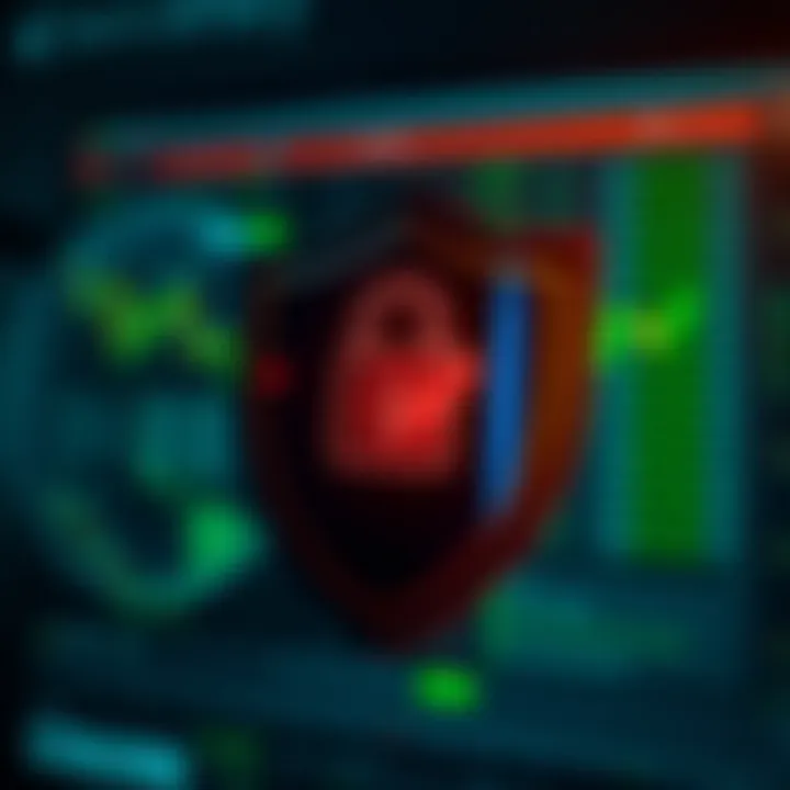 Security shield icon representing safe access along with a checklist of essential login tips