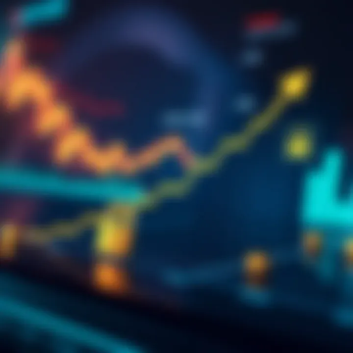 Graph depicting financial growth with security icons indicating safe online trading practices