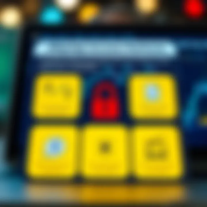 Visual guide showing common troubleshooting icons for platform access issues