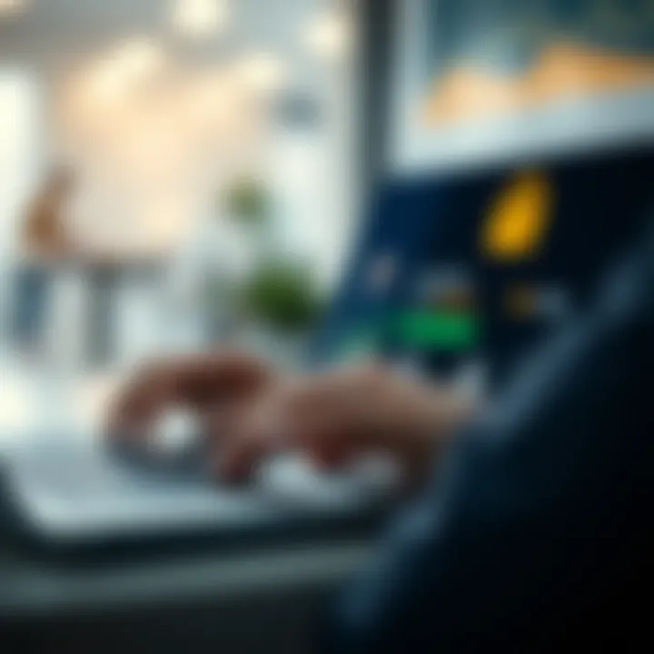 Illustration showing secure online transaction on Quotex platform