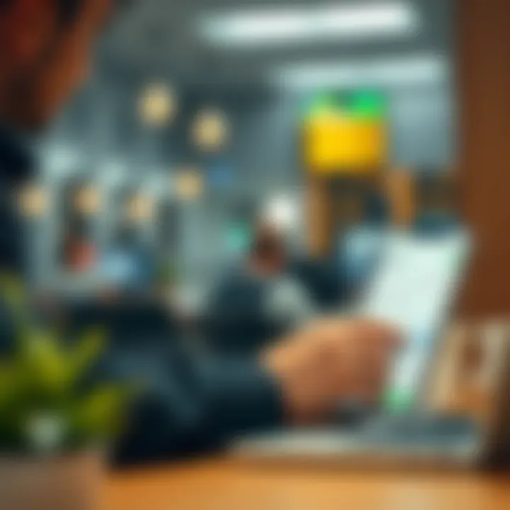 User navigating Quotex app features for efficient trading experience