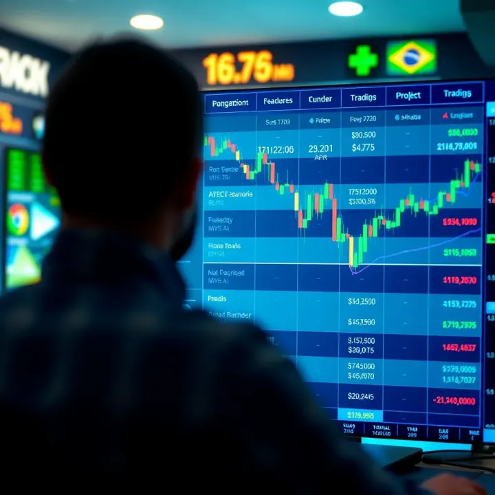 Comparison chart highlighting features of top trading platforms in Brazil
