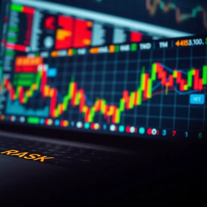 Graphical visualization of CFD trading strategies and risk management