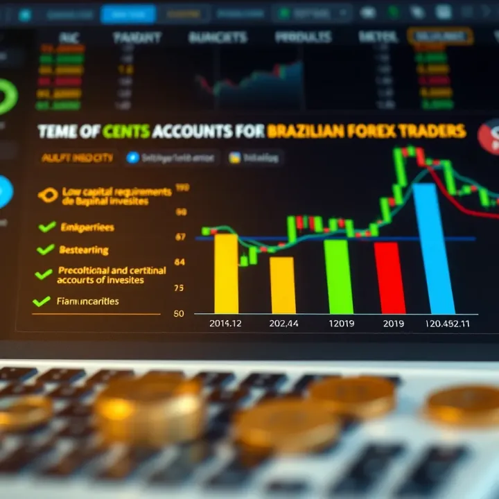 Chart comparing benefits of cents accounts for Brazilian investors focusing on low capital requirements and risk management