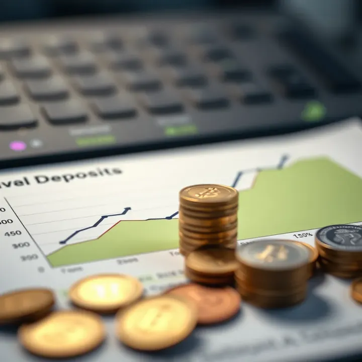 Graph showing growth of investments with small initial deposits